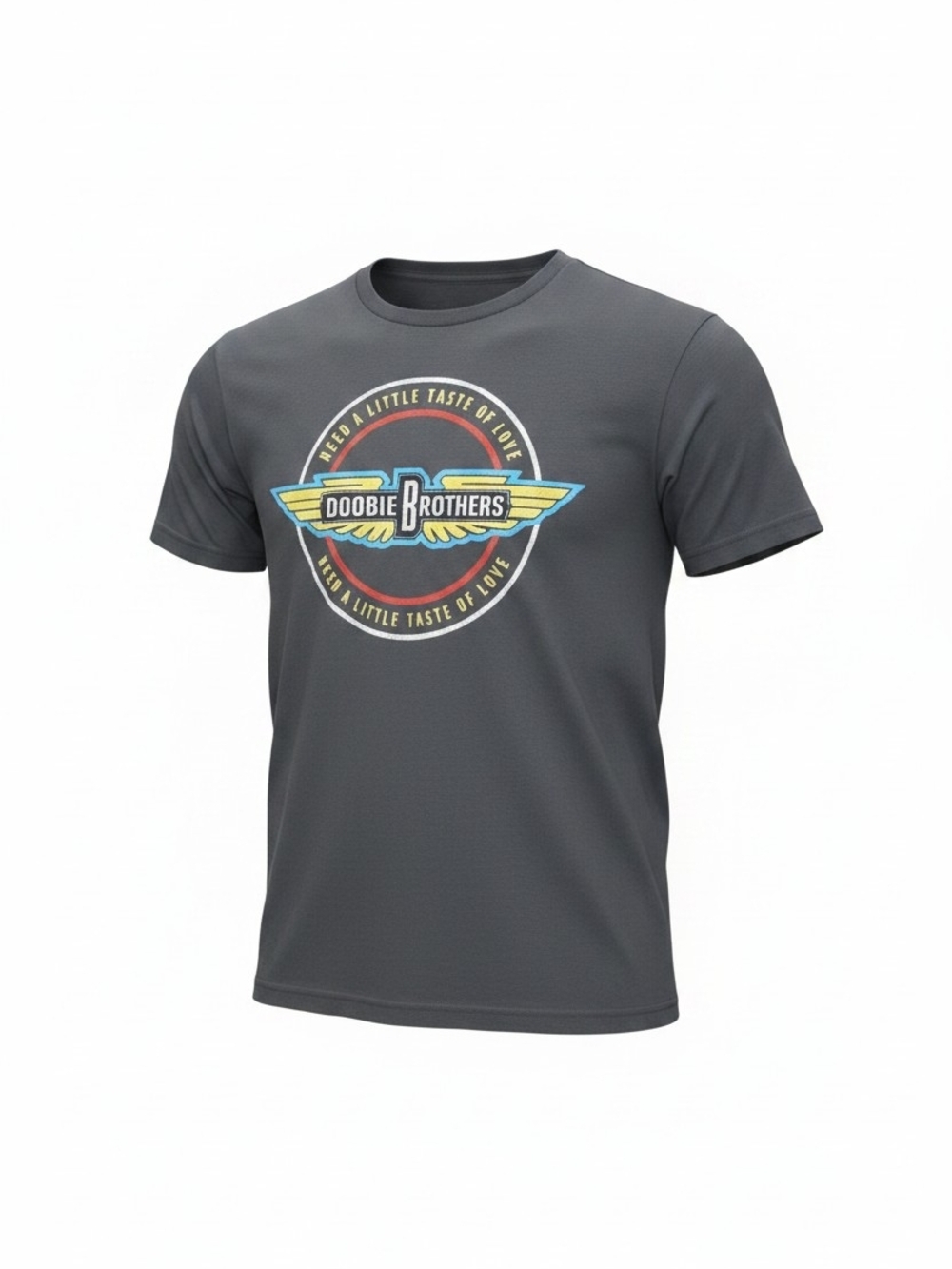 Bella Canvas Charcoal Doobie Brothers Logo Tee